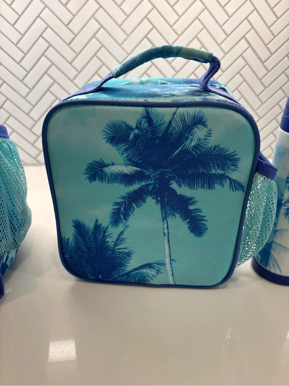 Pottery Barn Kids Tropical  Backpack, Lunchbox & Water Bottle